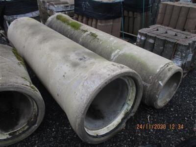 18 x Pallets of Concrete Interlocking Blocks + 3 x Section of Concrete Pipe - 7