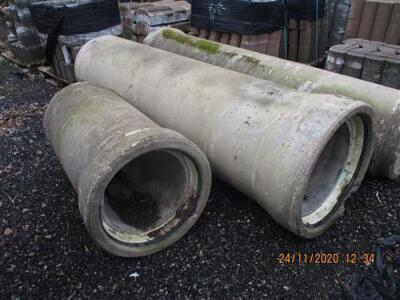 18 x Pallets of Concrete Interlocking Blocks + 3 x Section of Concrete Pipe - 8