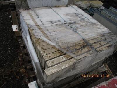 Large Qty of Misc Concrete Curb Stones, Edging Slabs, Manhole Frames, Fence Posts Etc - 5