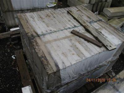 Large Qty of Misc Concrete Curb Stones, Edging Slabs, Manhole Frames, Fence Posts Etc - 6