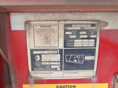 2013 Fruehauf Alloy Body Triaxle Tipping Trailer - 8