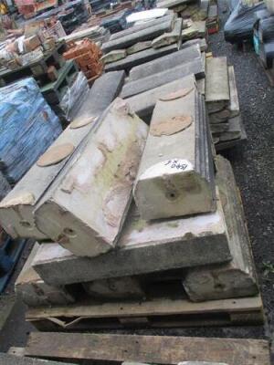 6 x Pallets of Cement Ballustrade Bases + Capping