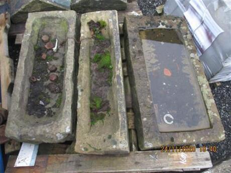 3 x Stone Troughs