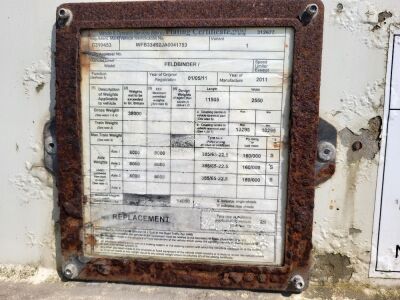 2011 Feldbinder 43³ Triaxle 3 Pot Powder Tank Trailer - 12