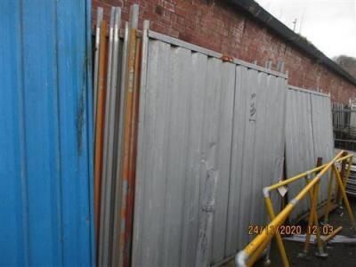 Qty of Solid Temporary Fence Panels