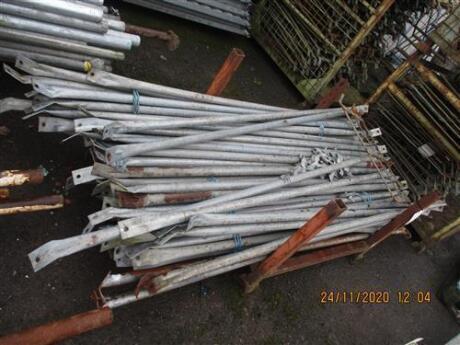 Qty of Steel Brace Pieces + Stillage