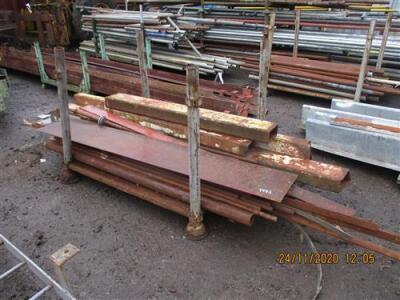 Qty of Misc Steel Lengths + Stillages