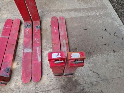 Pair of Bolzoni 1000mm Long Fork Tines - 2
