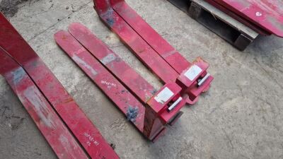 Pair of Bolzoni 1000mm Long Fork Tines