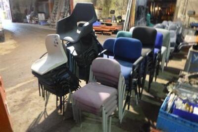 Qty of Misc Stacking Chairs - 2