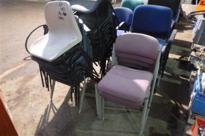 Qty of Misc Stacking Chairs - 3