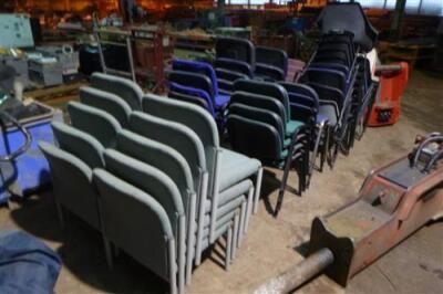 Qty of Misc Stacking Chairs - 7