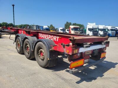 2008 Dennison Triaxle Extending Skeletal Trailer  - 4
