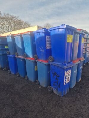 30x 220ltr Wheelie Bins
