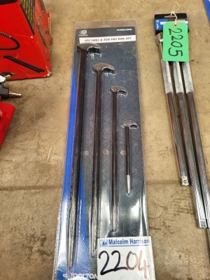 Toe & Heel Pry Bar Set