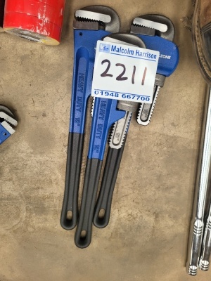 3x 18inch Stilsons