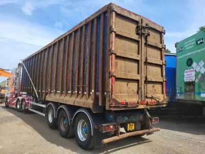 2014 SDC Triaxle Scrap Spec Steel Body Tipping Trailer - 2