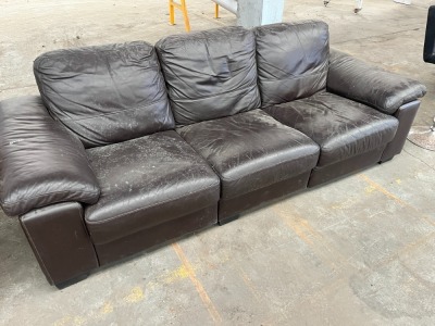 3 Seater Leather Sofa 