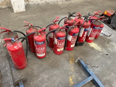 13x Fire Extinguishers 