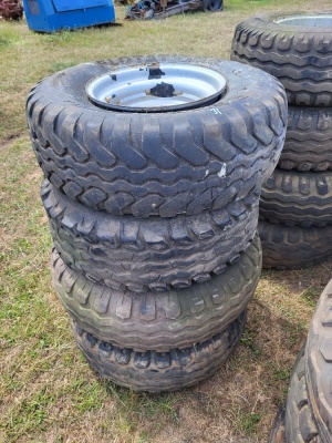 4x 300/80-15.3 Wheels & Tyres