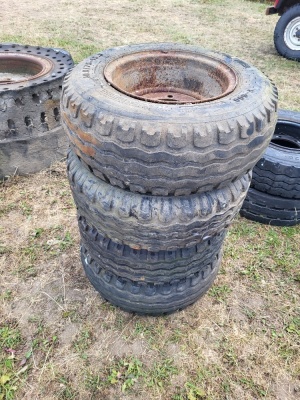 4x 10.0/75-15.3 Wheels & Tyres