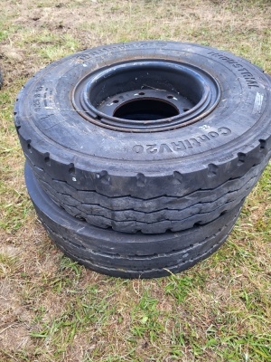 2x 8.25 R15 Wheels & Tyres