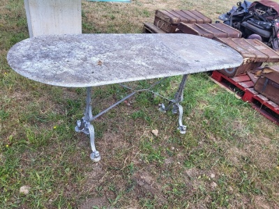 Marble Top Pedastal Table