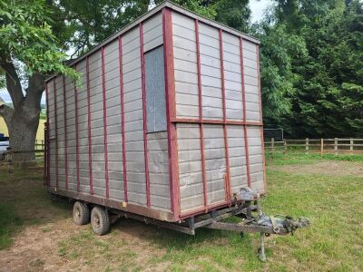 Single Axle Drawbar Alloy Body Horse Box Trailer