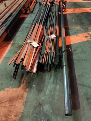 Stillage of Misc Steel Lengths inc Box, Angle, Tube + Flat - 4