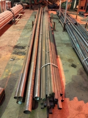 Stillage of Box + Tube Steel Lengths