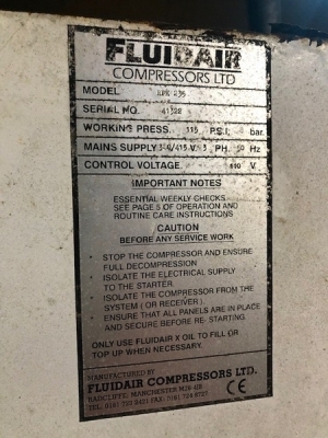 Rotastar Fluidair 235 Compressor - 7