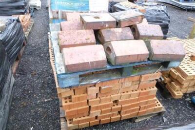 6 x Pallets of Unused + Reclaimed Bricks + Capstones - 13