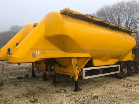 2015 Feldbinder 40m³ 3 Pot Cement Tanker Trailer