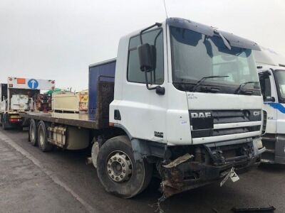 2005 DAF CF75 310 6x2 Rear Lift  Rigid Flat