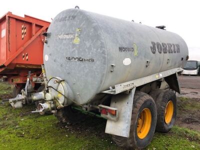 2005 Joskin 14000 MEB Tandem Axle Drawbar Vacuum Tank - 12