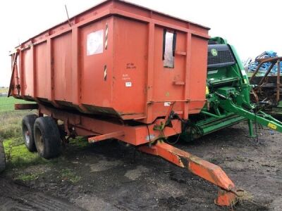 1992 Brian Clegg Tandem Axle Drawbar Tipping Trailer