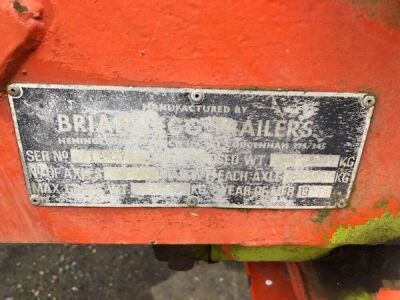 1992 Brian Clegg Tandem Axle Drawbar Tipping Trailer - 3