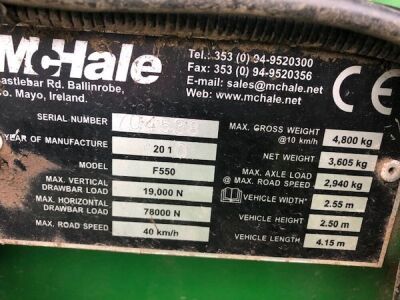 2010 McHale F550 Round Baler - 4