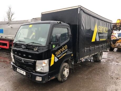 2018 Mitsubishi Fuso Canter 4x2 Curtainside Rigid