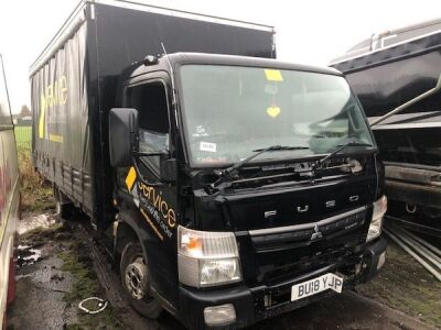2018 Mitsubishi Fuso Canter 4x2 Curtainside Rigid - 3