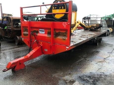 2014 Portequip Tandem Axle Drawbar Flat Trailer