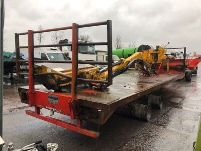 2014 Portequip Tandem Axle Drawbar Flat Trailer - 6