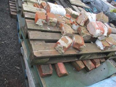 3 x Pallets of Reclaimed Bricks + Qty of Paving Slabs - 7