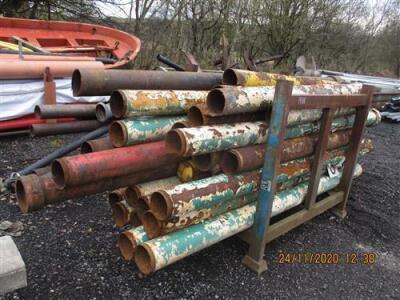 2 x Stillages of Steel Pipe - 2