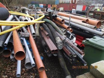 2 x Stillages of Misc Plastic Pipe - 6