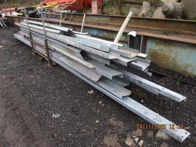 Qty of Galvanised Steel Lengths + Stillage