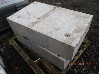 2 x Granite Blocks - 2