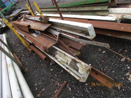 Qty of Misc Steel Lengths + Stillage