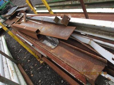 Qty of Misc Steel Lengths + Stillage - 2