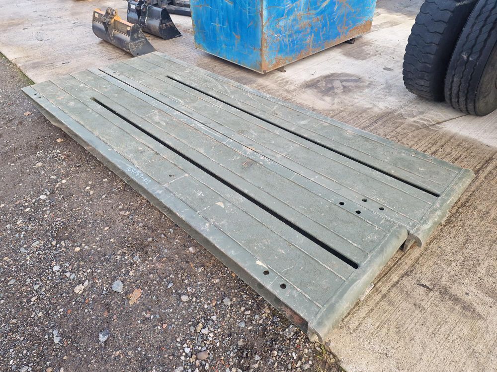 Tank Front Ramp Pair 10ft x 2ft Heavy Duty Aluminium Ex Army Tank Ramps | Malcolm Harrison